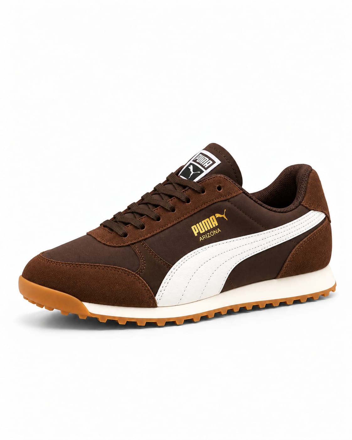 PUMA Arizona Sneakers - Dark Brown & White